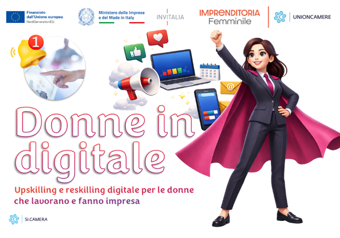 Donne in Digitale 2026 Piano Imprenditoria Femminile Unioncamere Invitalia