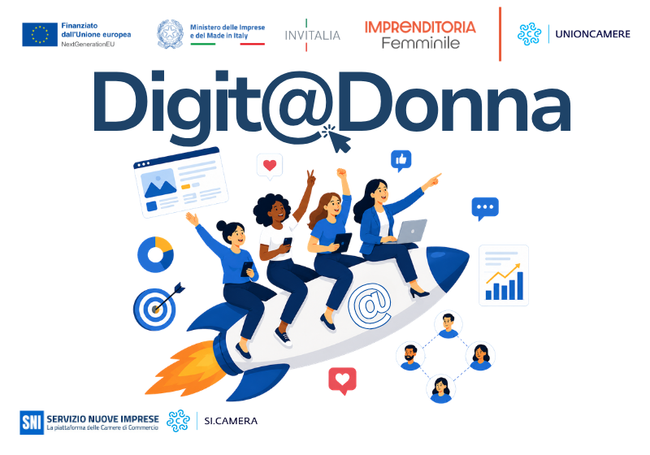 Digit@Donna 2026 SNI Imprenditoria Femminile Invitalia Unioncamere