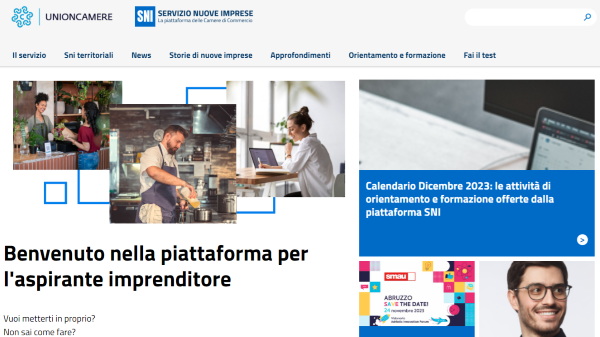 Home page nuovo SNI