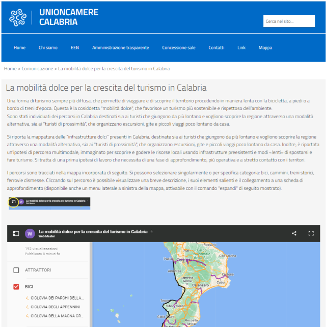 "Mappa turismo dolce Calabria"