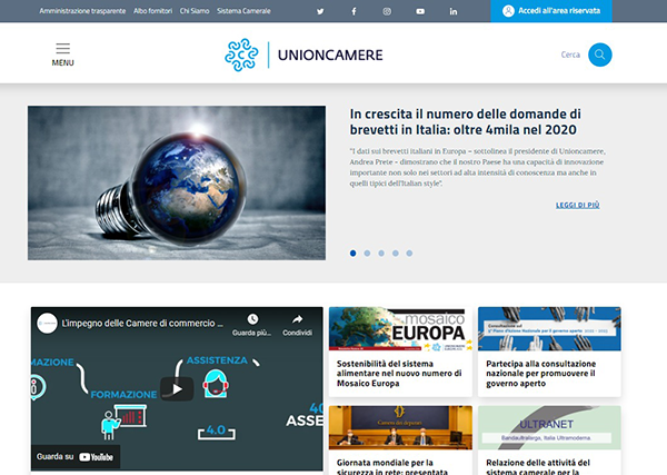 Unioncamere home 1